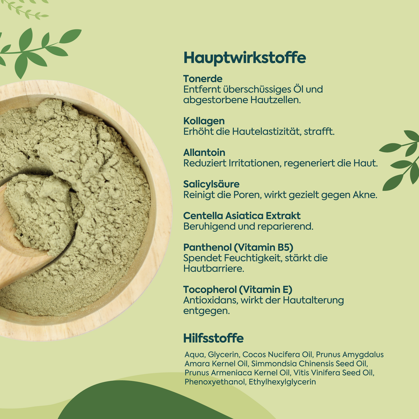 Tonerde-Maske gegen abgestorbene Hautzellen – 100 ml