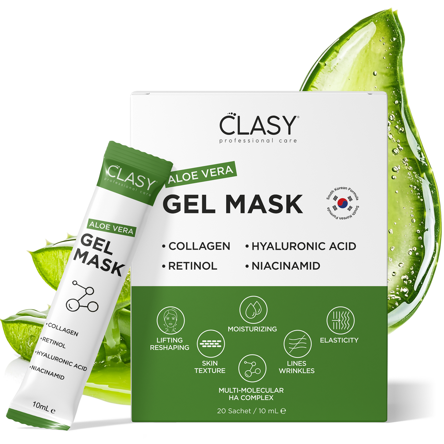Aloe Vera Gel Maske – 20 Beutel á 10ml