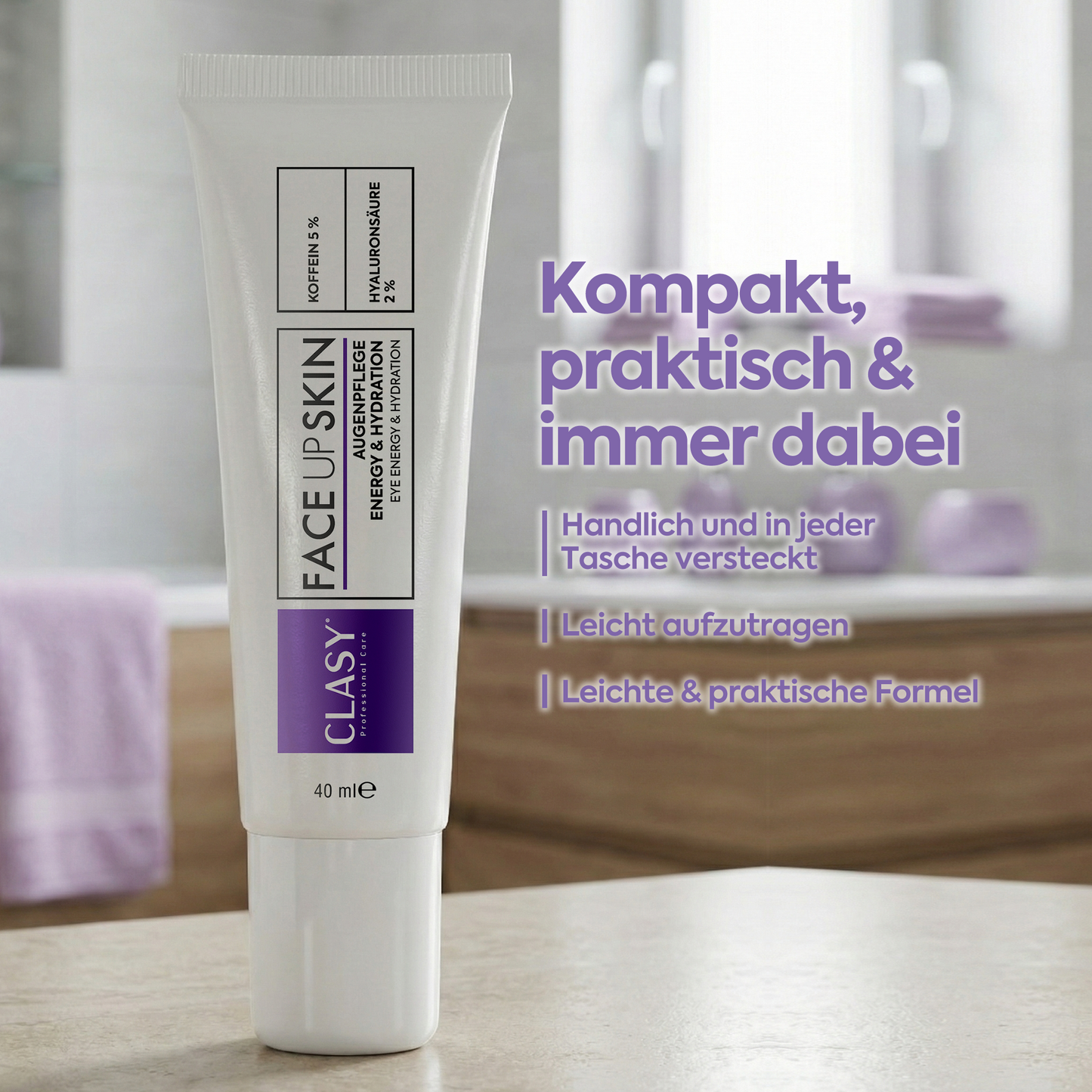 Augencreme gegen Tränensäcke & Augenringe – FACEUPSKIN® Energy & Hydration 40 ml