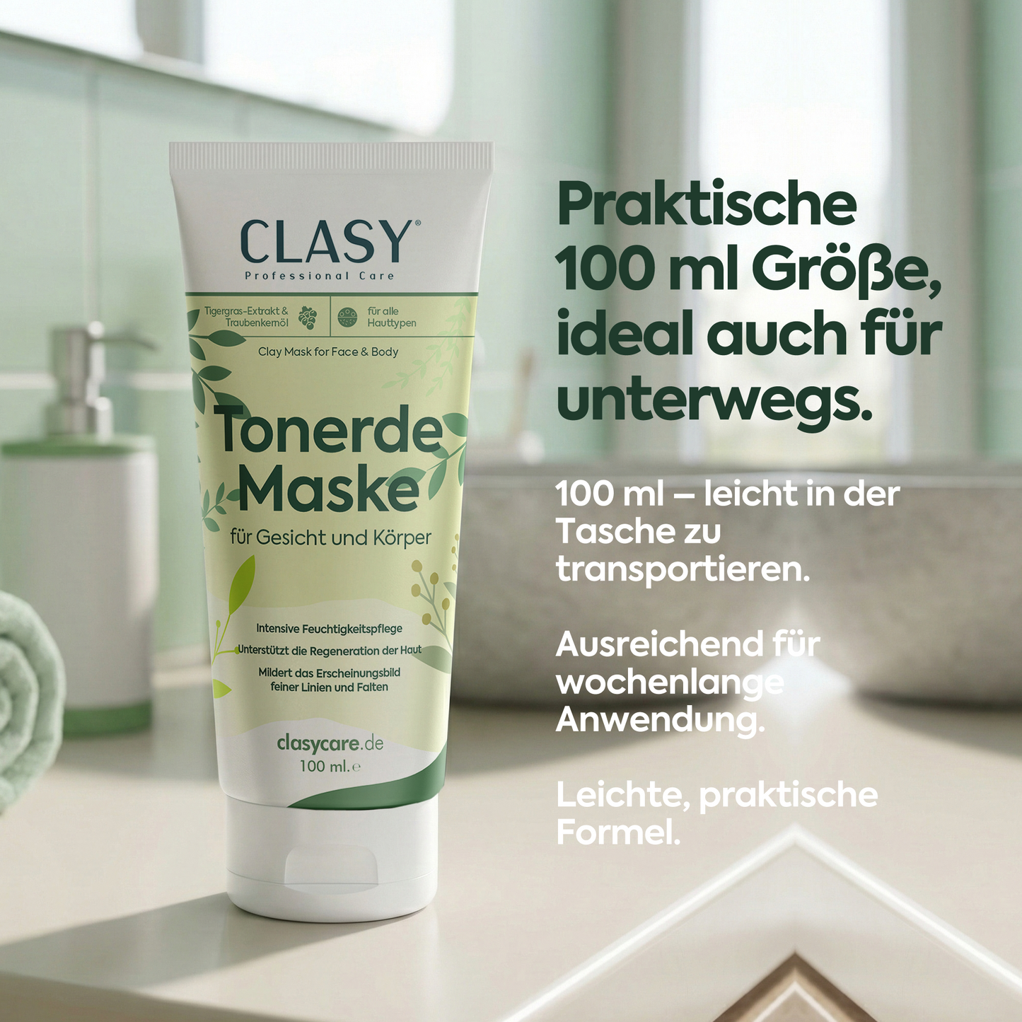 Tonerde-Maske gegen abgestorbene Hautzellen – 100 ml