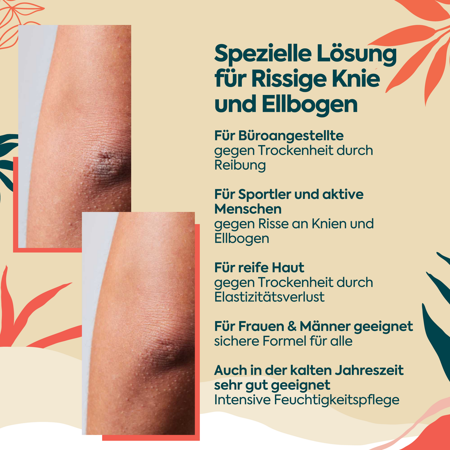 Pflege gegen Risse an Knien und Ellbogen –  Crack Repair 100 ml