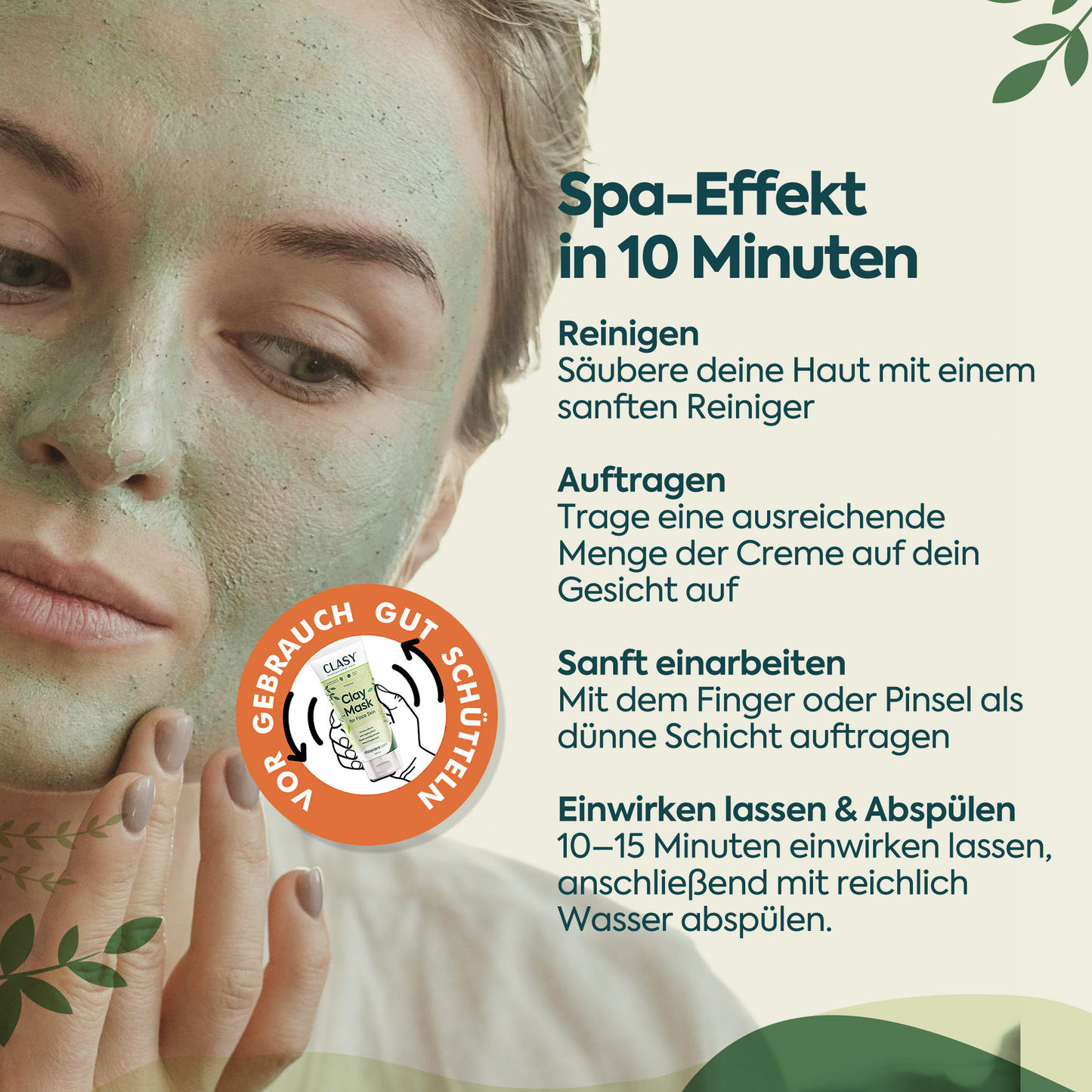 Tonerde-Maske gegen abgestorbene Hautzellen – 100 ml