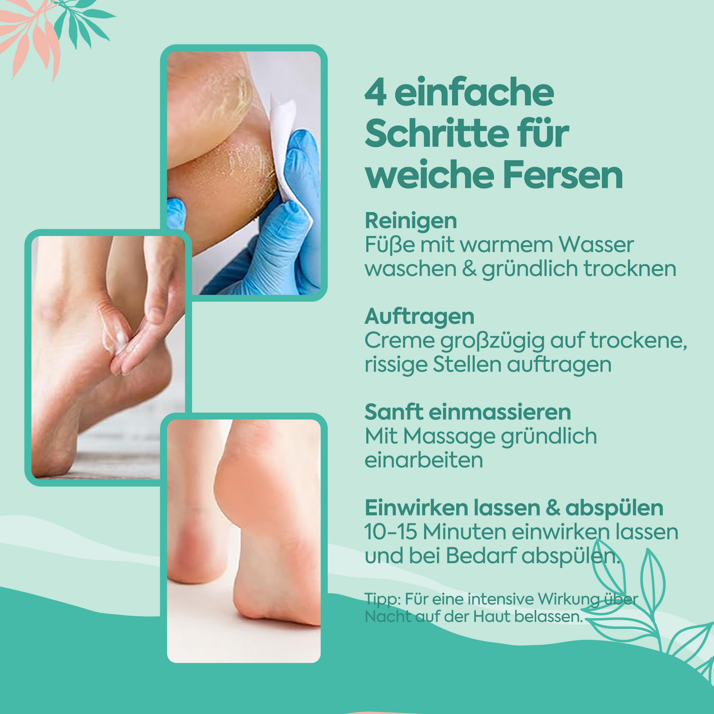 Perfekte Fuß- und Fersenpflege gegen Risse – 100 ml